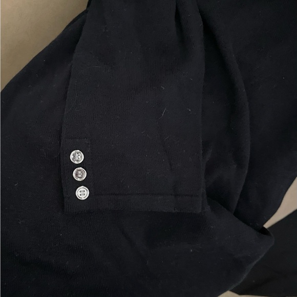 NEW Karen Scott Black Boat neckline Sweater Top Size S 3/4 Sleeves - Picture 6 of 6